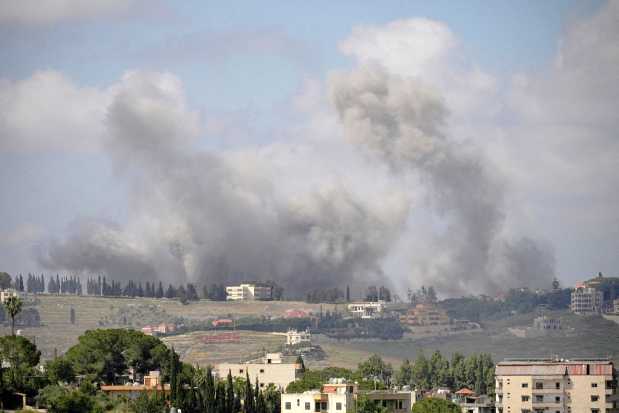 <p>Fighting has continued unabated in Lebanon in spite of a ceasefire. Lebanon&rsquo;s Prime Minister Nawaf Salam accused Israel of pursuing a &ldquo;scorched-earth policy&rdquo; in his country&rsquo;s south, urging a halt to the fighting as Israel carried out fresh airstrikes and issued evacuation orders for more than a dozen locations.&nbsp;</p>
<p><br />Above, smoke billows from southern Lebanon following Israeli strikes.</p>